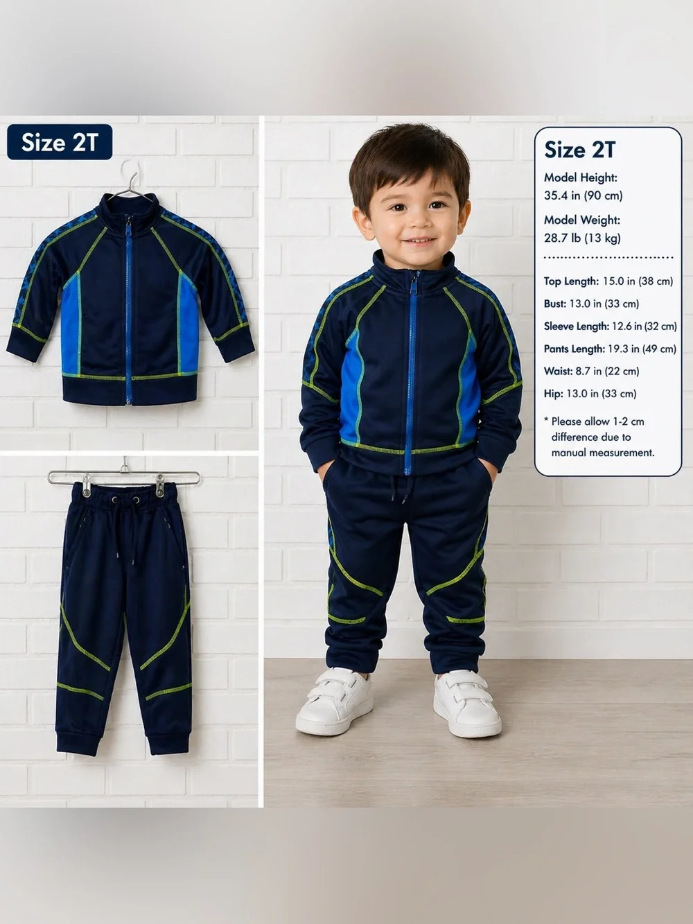 Cat & Jack blue Toddler 2pcs  Outfit/ boys size 2T